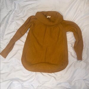 Moth for Anthropologie Tan Cowl Neck Sweater XS EUC